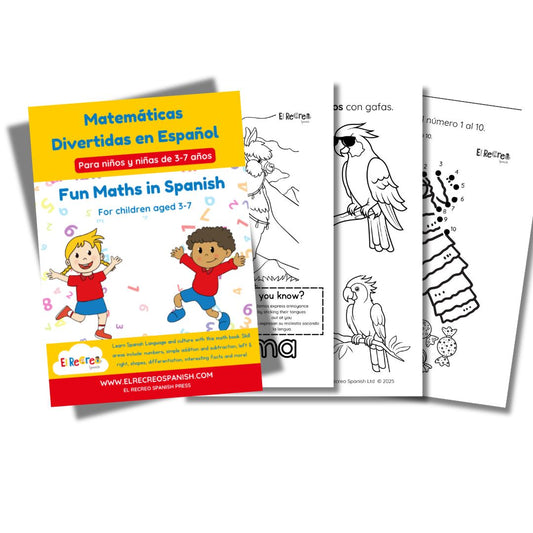 Fun Math in Spanish: A Bilingual Workbook for Children aged 3-7 image 1