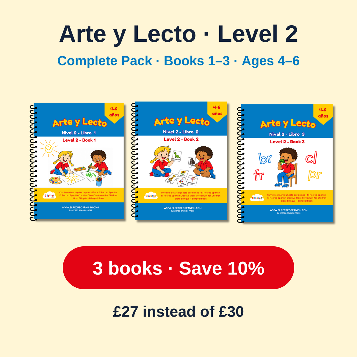 Arte y Lecto Level 2 Complete Pack – spiral-bound books