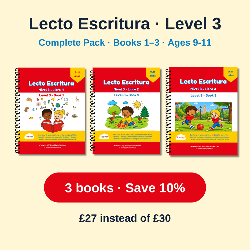 Spanish curriculum books by age