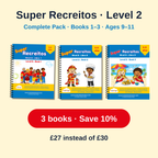 Super Recreitos Level 2 Complete Pack – Books 1–3