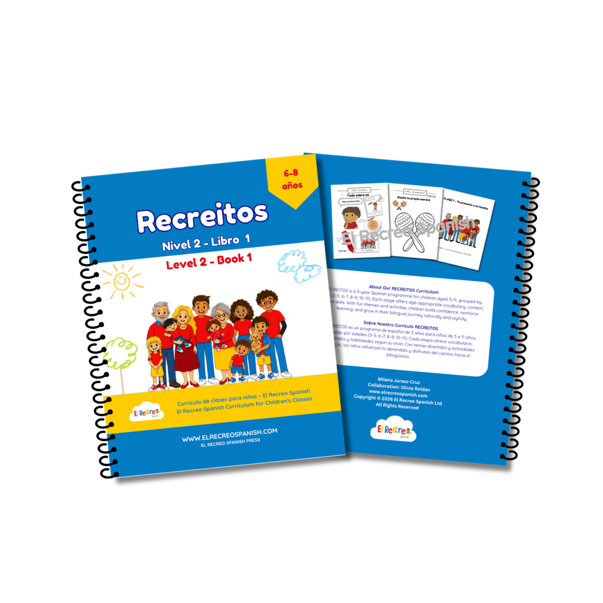 Recreitos Level 2 Book 1 – front and back