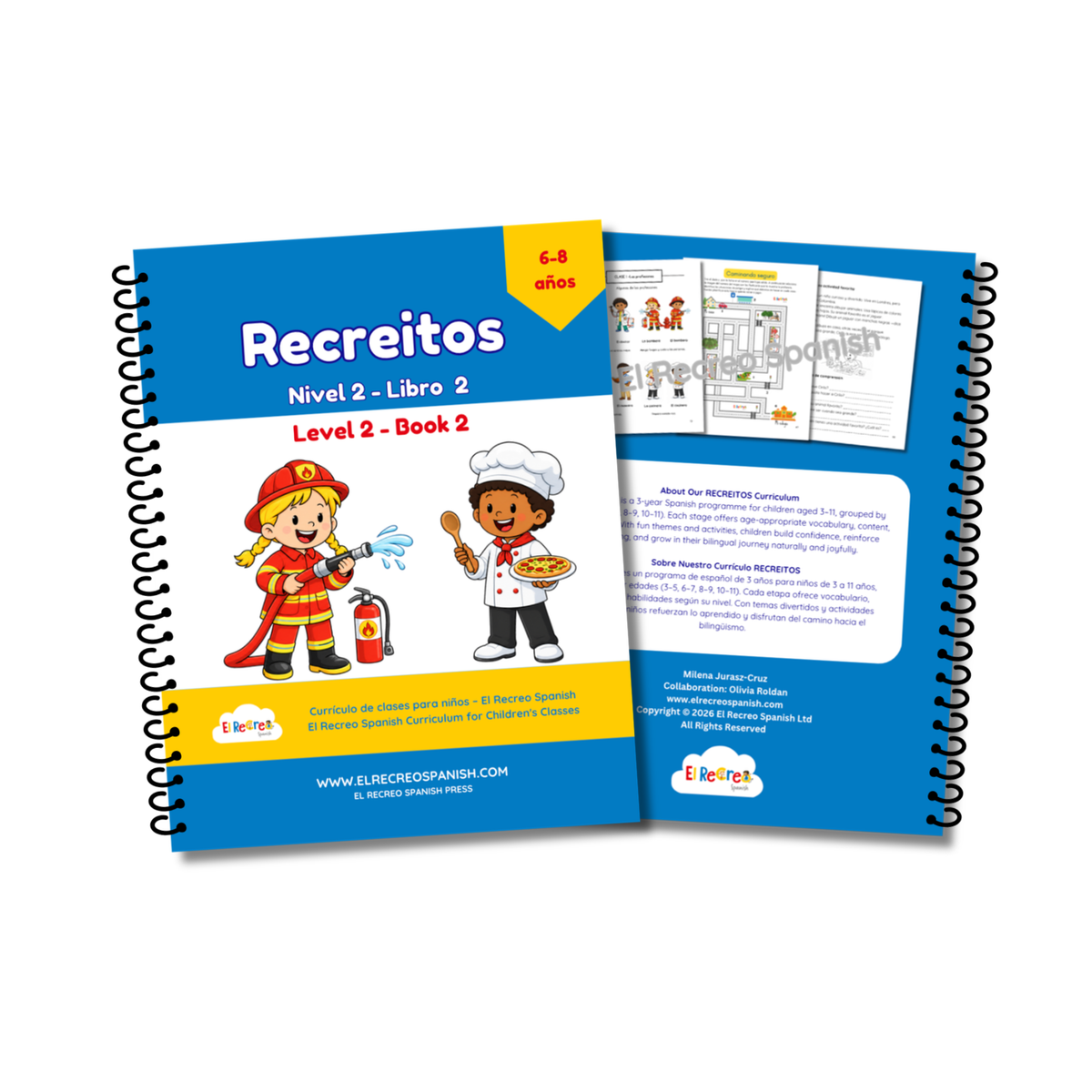 Recreitos Level 2 Book 2 – front and back