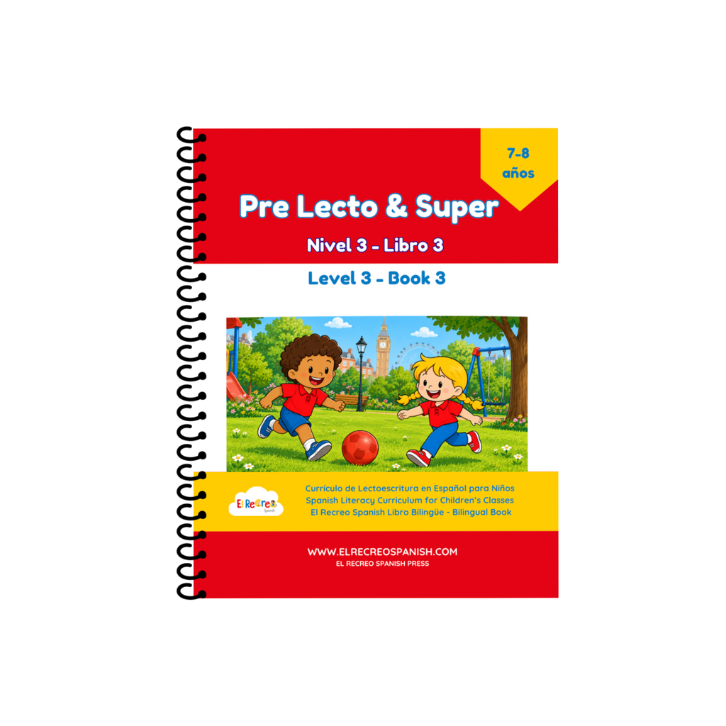 Pre Lecto & Super Level 3 Book 3 – Spanish reading and writing book for ages 7–8