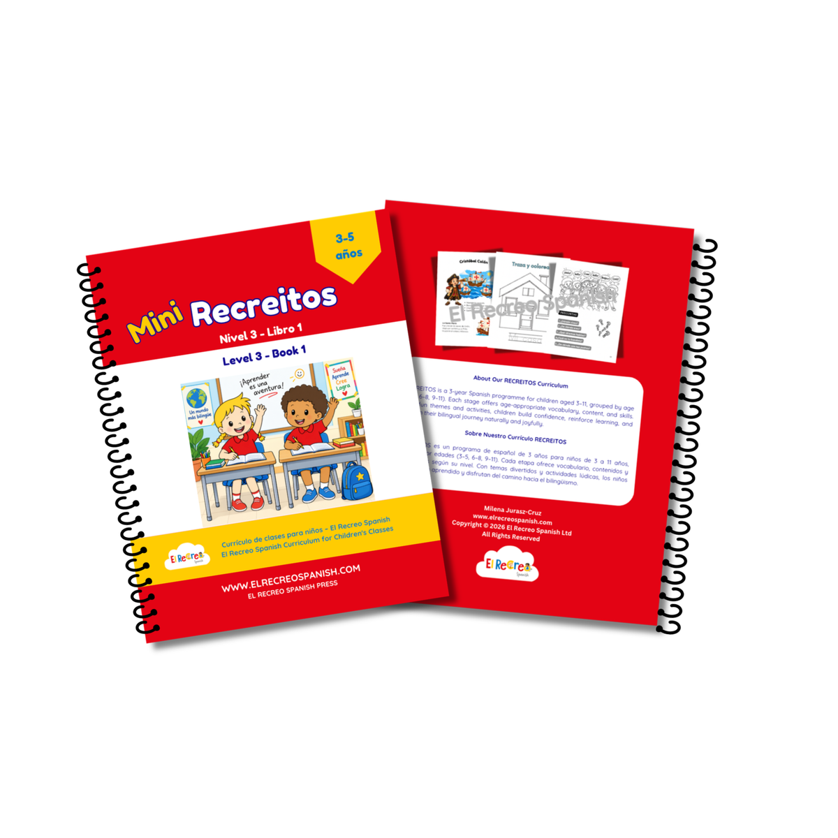 Mini Recreitos Level 3 Book 1 – front and back