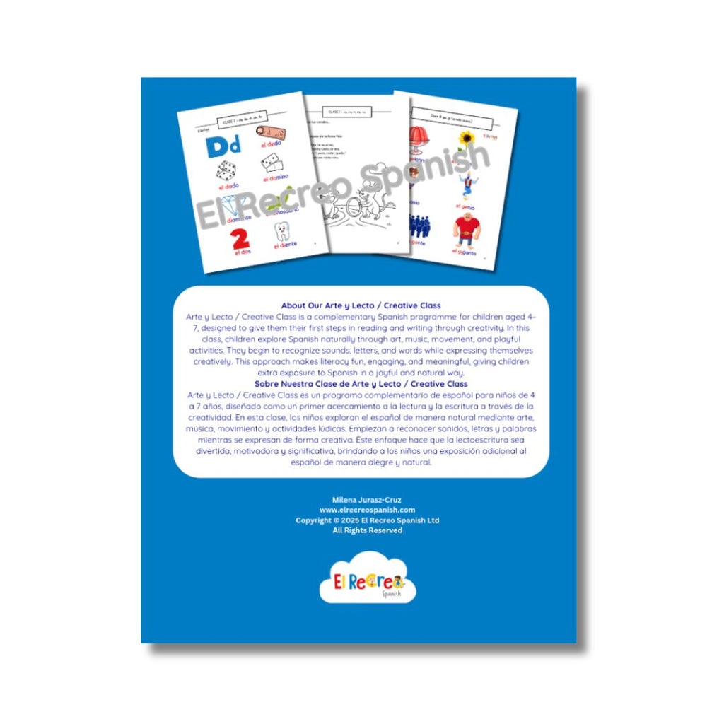 Arte y Lecto - Creative Spanish (4-6 yrs) Term 2 - Stage 2