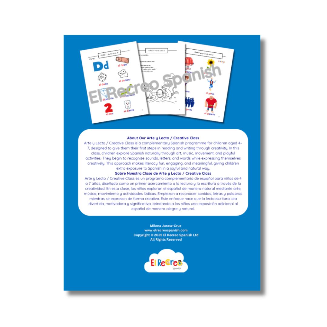 Arte y Lecto - Creative Spanish (4-6 yrs) Term 2 - Stage 2