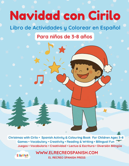 Navidad con Cirilo: Libro de Actividades y Colorear / Christmas Activity Book