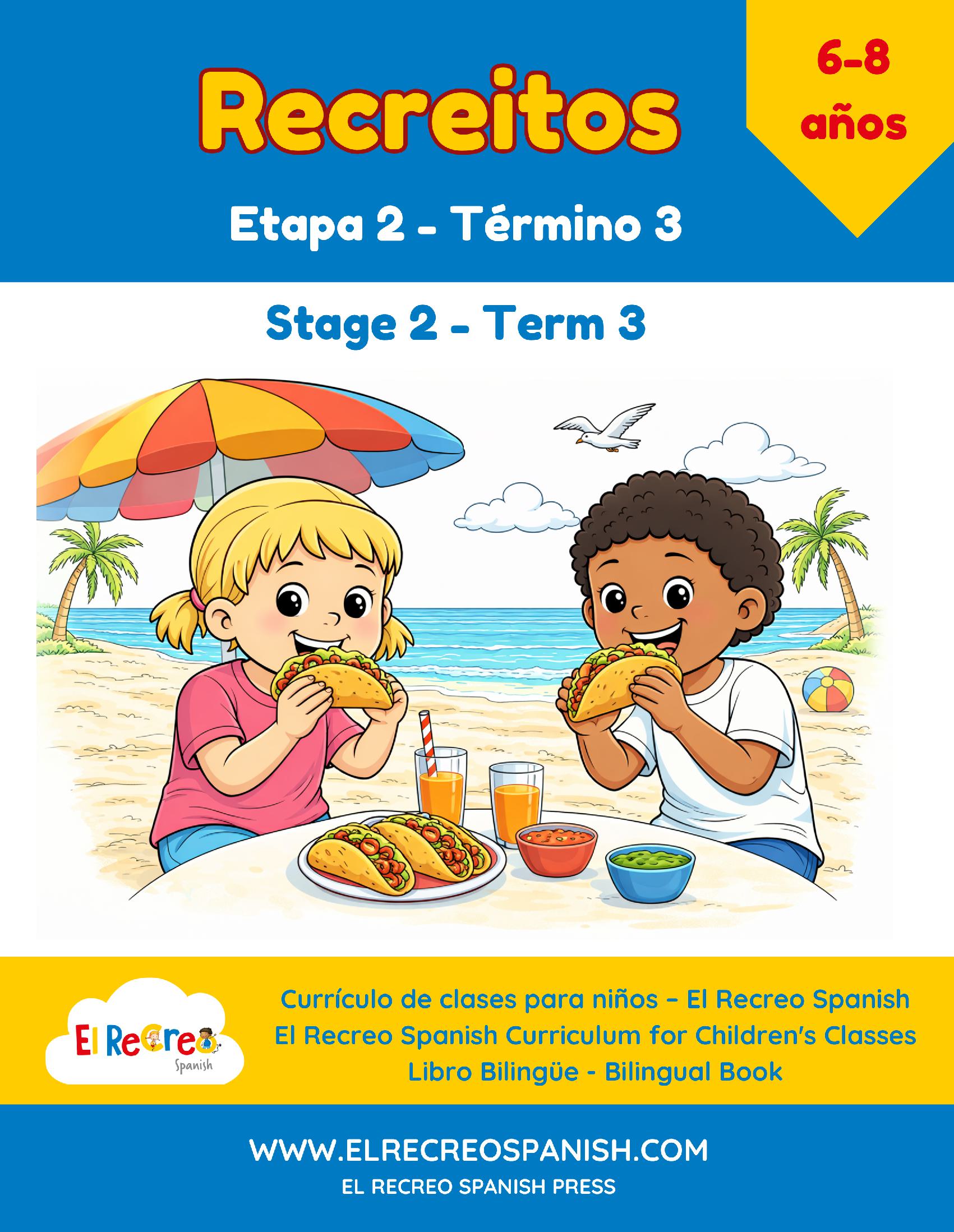 Recreitos 2 - 3 (6-8 yrs) Stage 2 , Book 3