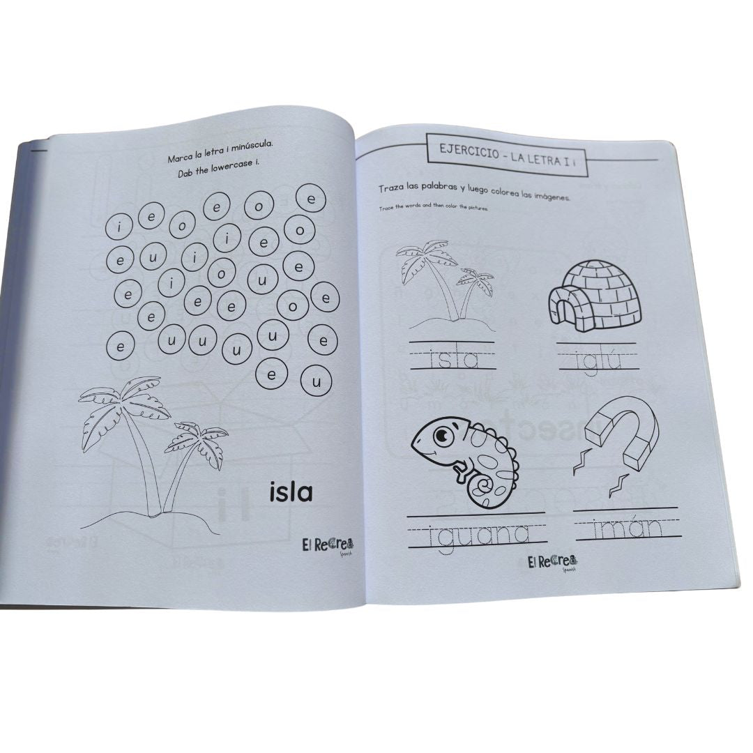 Fun Vowels and Colours in Spanish : A Bilingual Activity Workbook for Kids